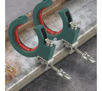 Polea de puente para instalación de cables y cables, nailon reforzado con acero inoxidable, capacidad de carga de 25 kg, herramienta de abrazadera de guía de roscado suave para WI (verde, 2 unidades)