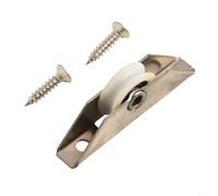 Polea de puerta de Shell de acero inoxidable 2PCS con rodamientos de acero al carbono para diversas aplicaciones (B)