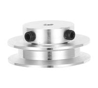Polea de Ranura Simple de 6mm de Aleación de Aluminio para Correa | Montaje en Eje Fijo, Diseño Compacto y Ligero, Recubrimiento Anodizado Duro para Uso en Reparación y Maquinaria DIY