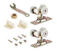 Polea de repuesto universal para puerta corredera de aleación de vidrio de zinc, ruedas giratorias para armario, accesorios de hardware de pantalla, rodillos de suspensión superior, montaje de rueda