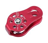 Polea de rescate,Polea de escalada en roca | Pequeñas poleas de cuerda de aluminio | Polea de equipo de rescate y seguridad, polea de fijo de polea única de 20KN para supervivencia al aire libre, tran