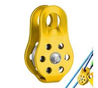 Polea de rescate - Polea de rescate de aluminio | Polea fija de escalada y rescate de pared de roca, herramienta de supervivencia al aire libre, capacidad de carga de 20 KN para travesía de gran