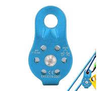 Polea de rescate - Polea de rescate de aluminio | Polea fija de escalada y rescate de pared de roca, herramienta de supervivencia al aire libre, capacidad de carga de 20 KN para travesía de gran