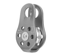 Polea de rescate - Poleas pequeñas de cuerda de aluminio - Polea fija de escalada y rescate, herramienta de supervivencia al aire libre, capacidad de carga de 20 KN para travesía de gran altitud