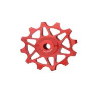 Polea de rodamiento de cerámica for bicicleta de carretera, 12/14T, 8V, 9V, 10V, 11v, rueda guía de cambio trasero for desviador de bicicleta de montaña(2pcs 12T GOLD)