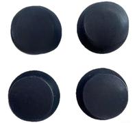 Polea de rodamiento doble, paquete de 4 unidades de 46 x 36 x 25 mm para máquina de remo, piezas de equipo de fitness, resistencia al agua, magnética, suave, alta carga, accesorios negros, gimnasio