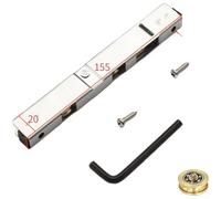 Polea de rodillo para puerta corredera con rodamientos de bolas de construcción de acero inoxidable y puntos de contacto de latón macizo (rodamiento 3J3C01-1320)