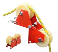 Polea de seguridad de contracción de cuerda,Polea manual escalable para cuerda de ascensión - Equipo de extracción de cuerda que ahorra esfuerzo para astilleros decoración andamios