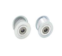 Polea de sincronización 1 Uds 25T 2GT polea tensora Bore3/4/5/6mm for W = 6/10mm GT2 Correa síncrona 25 dientes pasivo con rodamiento(Bore 3mm No Teeth,10pcs,For belt width 10mm)