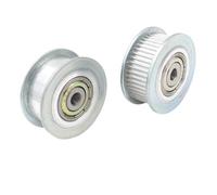 Polea de sincronización 1 Uds GT2 48 50 55 60th 2MGT 2GT polea de sincronización diámetro interior del rodamiento 5/6/7/8/9/10/12/15mm(8mm-(With Teeth),50T-(Both bearing))