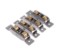 Polea de soporte for puertas y ventanas de acero inoxidable con doble rueda plana/ranurada tipo 77/88, accesorios de hardware for rieles deslizantes inferiores.(C 77 Type)