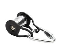 Polea De Tirolina - Polea Deslizante| Polea De Cuerda Deslizante De Acero | Polea Deslizante | Polea Resistente con Soporte De Carga Fuerte con 5 Rodillos | Suministros De Entrenamiento Mult