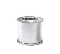 Polea de transmisión por correa de distribución Polea Tensora De Sincronización Aleación Aluminio, 5M, 25T, Engranaje Rodamiento 16/21/27mm Ancho(AF27 Bore 9)