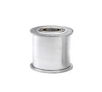 Polea de transmisión por correa de distribución Rueda Tensora De Polea Loca 5M Y 24 Dientes Con Guía Rodamiento, Ancho Síncrono 11/16/21/27mm(AF27 Bore 15)