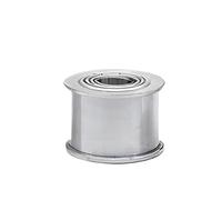 Polea de transmisión por correa de distribución Rueda Tensora De Polea Loca 5M Y 24 Dientes Con Guía Rodamiento, Ancho Síncrono 11/16/21/27mm(AF21 Bore 10)