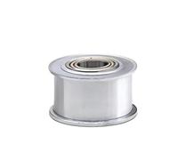 Polea de transmisión por correa de distribución Rueda Tensora De Polea Loca Con Doble Rodamiento, 40 Dientes, Guía Síncrona 5M(Toothless AF16 Bore 17)