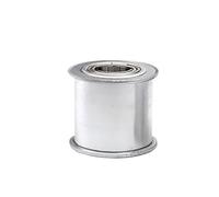 Polea de transmisión por correa de distribución Rueda Tensora De Polea Loca Con Doble Rodamiento, 40 Dientes, Guía Síncrona 5M(Toothless AF27 Bore 10)