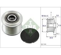 Polea del alternador 535 0083 10 INA para VW PORSCHE AUDI