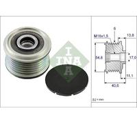 INA 535 0102 10 Rueda libre de alternador