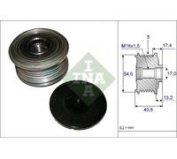 Polea de correa, generador INA 535 0109 10
