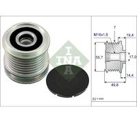 Schaeffler INA Rueda libre alternador para MERCEDES-BENZ: Sprinter, Classe CLK, Classe C, Classe SLK, Classe CLC, Classe E (Ref: 535 0165 10)