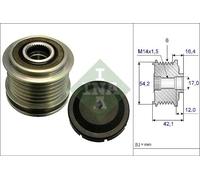 Polea del alternador 535 0181 10 INA para FIAT ALFA ROMEO JEEP MAZDA FORD LANCIA