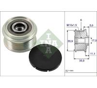 Polea del alternador 535 0222 10 INA para PORSCHE AUDI VW MAN