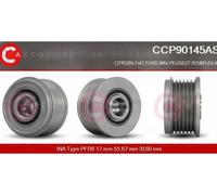 Polea del alternador con polea de rueda libre CCP90145AS CASCO