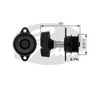 Polea del alternador OAP7045 GATES para FORD FOCUS I FOCUS I Sedán