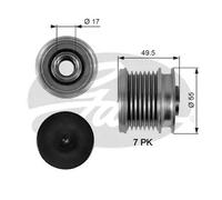 Polea del alternador OAP7086 GATES para MERCEDES-BENZ JEEP CHRYSLER