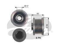 Polea del alternador OAP7144 GATES para OPEL CHEVROLET BMW SAAB