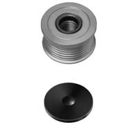 HELLA 9XU 358 038-461 Rueda libre alternador - Medida de rosca: M16x1,5 - Número de canales: 6 - con caperuza