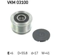 Polea del alternador VKM 03100 SKF para VW SEAT FORD SKODA AUDI KTM MITSUBISHI