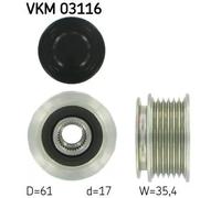 Polea del alternador VKM 03116 SKF para VW AUDI SEAT SKODA