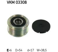 Polea del alternador VKM 03308 SKF para CITROËN PEUGEOT FIAT LANCIA FORD MAZDA