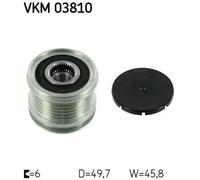 Polea del alternador VKM 03810 SKF para MERCEDES-BENZ JEEP