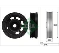 Polea del cigüeñal 544 0172 10 INA para SEAT VW AUDI SKODA