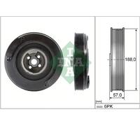 Polea del cigüeñal con amortiguador de vibraciones 544 0002 10 INA para VW AUDI
