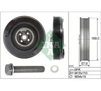 Polea del cigüeñal con amortiguador de vibraciones 544 0002 20 INA para VW AUDI