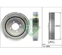 Polea del cigüeñal con amortiguador de vibraciones 544 0040 10 INA para PEUGEOT