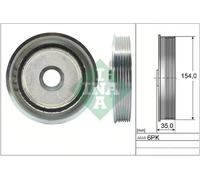 Polea del cigüeñal con amortiguador de vibraciones 544 0112 10 INA para LANCIA
