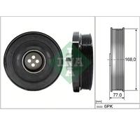 Polea del cigüeñal con amortiguador de vibraciones 544 0130 10 INA para BMW 3 X3