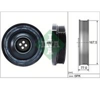 Polea del cigüeñal con amortiguador de vibraciones 544 0137 10 INA para BMW 1 3