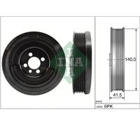 Polea del cigüeñal con amortiguador de vibraciones 544 0163 10 INA para VW AUDI