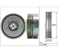 Polea del cigüeñal 544 0502 10 INA para BMW 2 Coupé 2 Descapotable 1 3 3 Touring