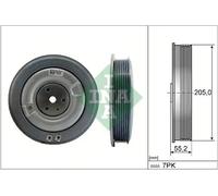 Polea del cigüeñal con amortiguador de vibraciones 544 0506 10 INA para VOLVO