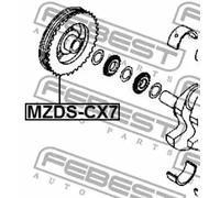 FEBEST Polea, cigüeñal para MAZDA: 3, CX-7, MX5, 6, Tribute (Ref: MZDS-CX7)