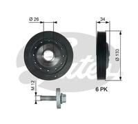 Polea del cigüeñal TVD1113A GATES para RENAULT NISSAN