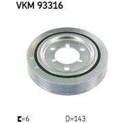 Polea del cigüeñal VKM 93316 SKF para CITROËN PEUGEOT