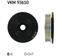 Polea del cigüeñal VKM 93610 SKF para OPEL RENAULT NISSAN